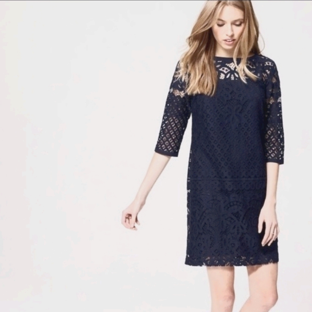 Loft Ann Taylor 2P Lace Dress
